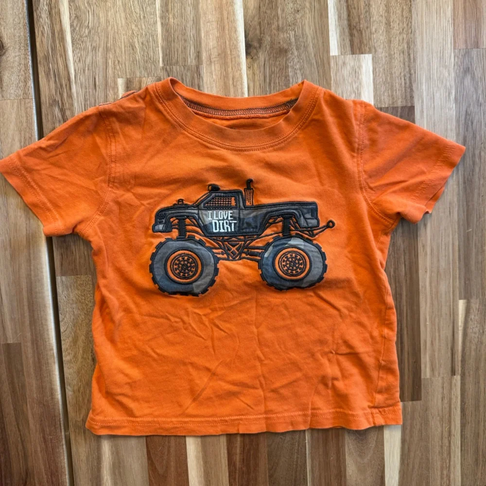 Monster Truck and Guitar Music Short Sleeve‎ T shirt Boys 18 months